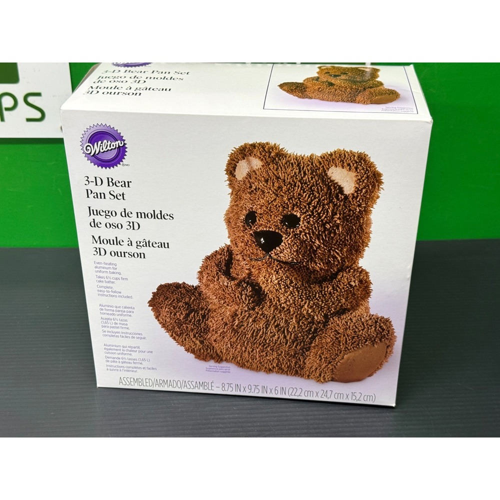 Wilton Stand-Up Cuddly Bear Cake Pan Set - 3D Bear Cake Pan -  new in box